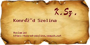 Konrád Szelina névjegykártya